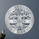Custom Metal Wall Art - Personalized Tree of Life Sign