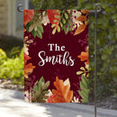 Fall Personalized Family Name Garden Flag | Multiple Custom Designs