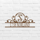Custom Metal Wall Art - Personalized Family Address Sign