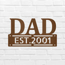 Custom Metal Wall Art - Personalized Father's Day Name Sign