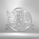 Custom Metal Wall Art - Personalized Viking Warrior Sign