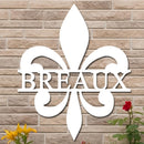 Personalized Fleur-de-Lis Name Sign