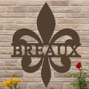 Personalized Fleur-de-Lis Name Sign