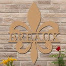 Personalized Fleur-de-Lis Name Sign