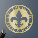 Custom Metal Wall Art - Personalized Fleur De Lis Sign