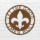 Custom Metal Wall Art - Personalized Fleur De Lis Sign