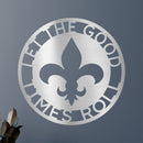 Custom Metal Wall Art - Personalized Fleur De Lis Sign