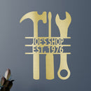 Custom Metal Wall Art - Personalized Mechanic Garage Workshop Sign