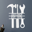 Custom Metal Wall Art - Personalized Mechanic Garage Workshop Sign
