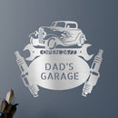 Custom Metal Wall Art - Personalized Dad's Garage Sign