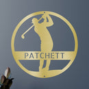 Custom Metal Wall Art - Personalized Golf Course Name Sign