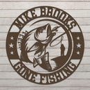 Personalized Gone Fishing Sign
