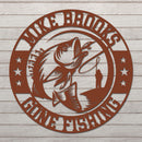 Personalized Gone Fishing Sign