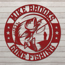 Personalized Gone Fishing Sign