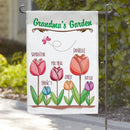 Personalized Grandma's Flower Garden Flag