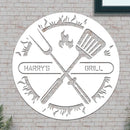 Personalized Grill Sign in Circle