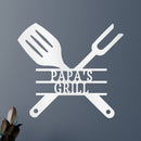 Custom Metal Wall Art - Personalized Grill Sign