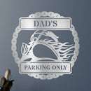 Custom Metal Wall Art - Personalized Motorcycle Parking Sign