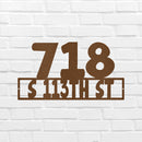 Custom Metal Wall Art - Personalized Home Address Sign