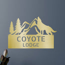 Custom Metal Wall Art - Personalized Coyote Sign