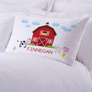 Personalized Kids Farm House Sleeping Pillowcase