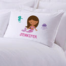 Personalized Kids Mermaid Sleeping Pillowcase | Custom Pillow for Kids