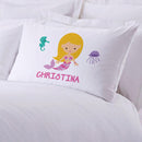 Personalized Kids Mermaid Sleeping Pillowcase | Custom Pillow for Kids
