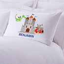 Personalized Knights and Dragons Sleeping Pillowcase