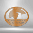 Custom Metal Wall Art - Personalized Cowgirl Sign
