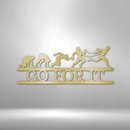 Custom Metal Wall Art - Personalized Running Sports Name Plaque