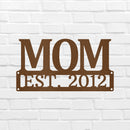 Custom Metal Wall Art - Personalized Mom Name Sign