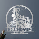 Custom Metal Wall Art - Personalized Steam Train Name Sign