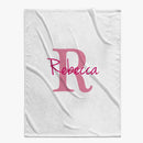 30 x 40 Personalized Baby Blanket | Custom Name & Initial