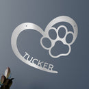 Custom Metal Wall Art - Personalized Puppy Sign