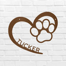 Custom Metal Wall Art - Personalized Puppy Sign