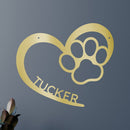 Custom Metal Wall Art - Personalized Puppy Sign