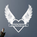Custom Metal Wall Art - Angel Wing Remembrance Sign
