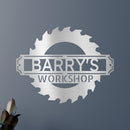 Custom Metal Wall Art - Personalized Workshop Name Sign