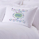 Personalized Sleeping Floral Pillowcase