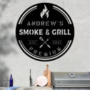 Personalized Smoke & Grill Sign