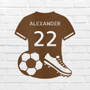Custom Metal Wall Art - Personalized Soccer Jersey Sign