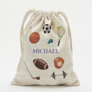 Personalized Sports Kids Drawstring Sack