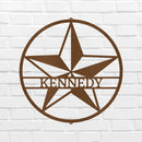 Custom Metal Wall Art - Personalized Lone Star Name Sign