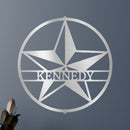 Custom Metal Wall Art - Personalized Lone Star Name Sign