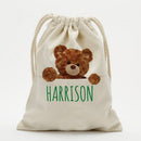 Personalized Teddy Bear Drawstring Sack