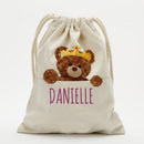 Personalized Teddy Bear Drawstring Sack