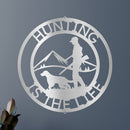 Custom Metal Wall Art - Personalized Deer Hunter Monogram Sign