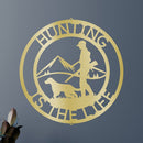 Custom Metal Wall Art - Personalized Deer Hunter Monogram Sign