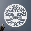 Custom Metal Wall Art - Personalized Tree of Life Family Name Sign
