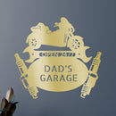 Custom Metal Wall Art - Personalized Trike Garage Name Sign